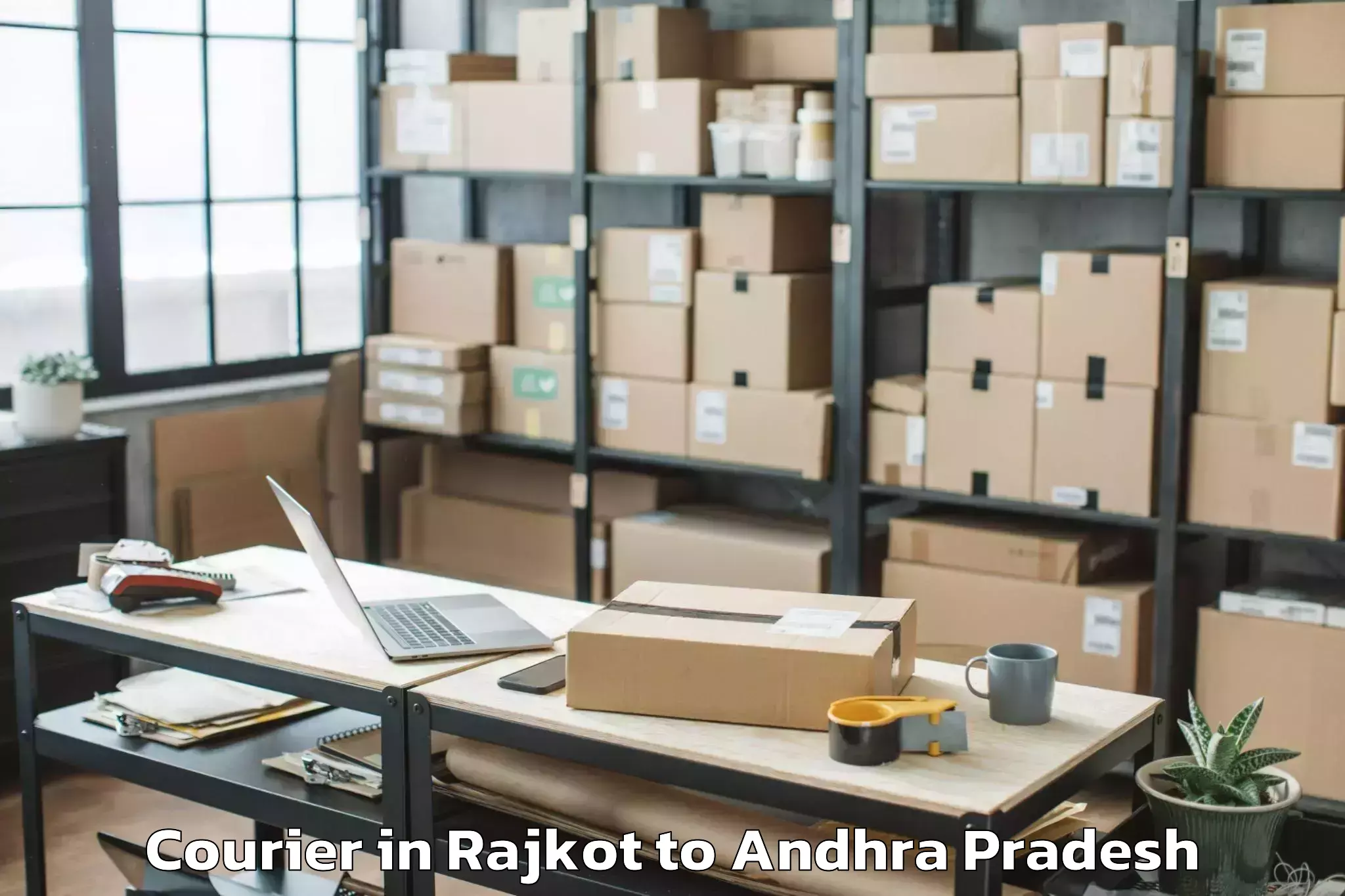 Leading Rajkot to Karlapalem Courier Provider